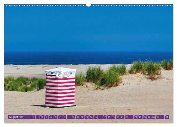 Produktbild: Borkum Ansichten (hochwertiger Premium Wandkalender 2026 DIN A2 quer), Kunstdruck in Hochglanz