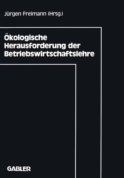 Produktbild: &Ouml;kologische Herausforderung der Betriebswirtschaftslehre