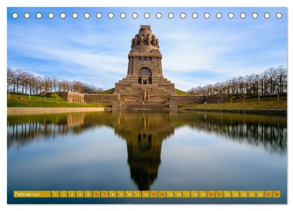 Produktbild: Ein Blick auf Leipzig (Tischkalender 2027 DIN A5 quer), CALVENDO Monatskalender