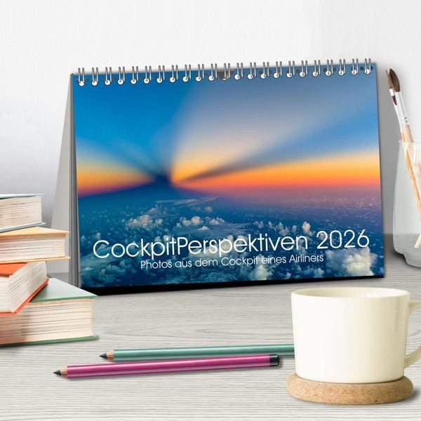 Produktbild: CockpitPerspektiven 2026 (Tischkalender 2026 DIN A5 quer), CALVENDO Monatskalender