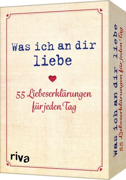 Produktbild: Was ich an dir liebe &ndash; 55 Liebeserkl&auml;rungen f&uuml;r jeden Tag