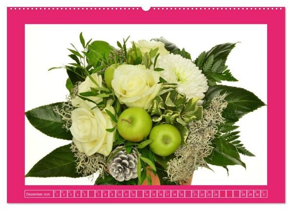 Produktbild: F&uuml;r jeden Monat ein Dankesch&ouml;n an Dich! - 12 Blumenstr&auml;u&szlig;e (Wandkalender 2026 DIN A2 quer), CALVENDO Monatskalender