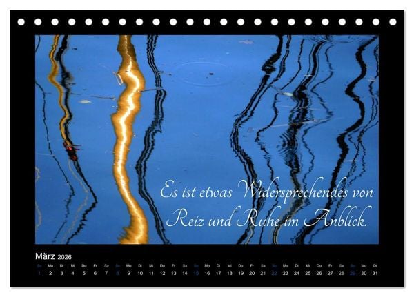 Produktbild: Goethes Blau. Gedanken zur Farbe (Tischkalender 2026 DIN A5 quer), CALVENDO Monatskalender