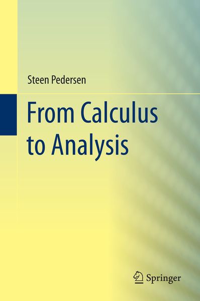 Produktbild: From Calculus to Analysis