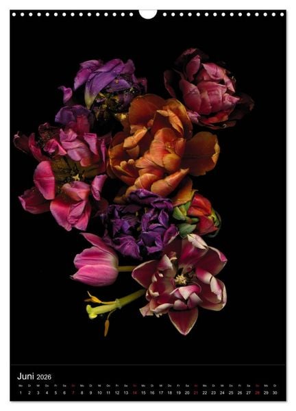 Produktbild: Blumen bei Nacht (Wandkalender 2026 DIN A3 hoch), CALVENDO Monatskalender