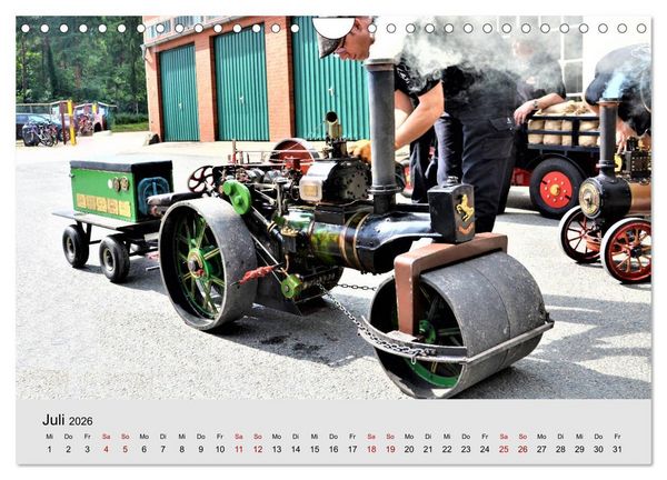 Produktbild: Oldtimer-Dampffahrzeuge. Historische Dampf- und Hei&szlig;luftfahrzeuge (Wandkalender 2026 DIN A4 quer), CALVENDO Monatskalender