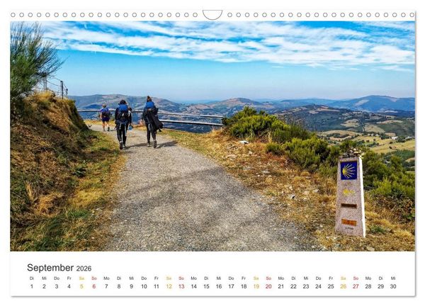 Produktbild: Camino de Santiago - Jakobsweg (Wandkalender 2026 DIN A3 quer), CALVENDO Monatskalender