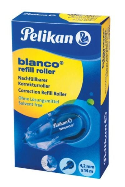 Pelikan Korrekturroller blanco refill roller, Nachfüllbar, Bandlänge 14 m