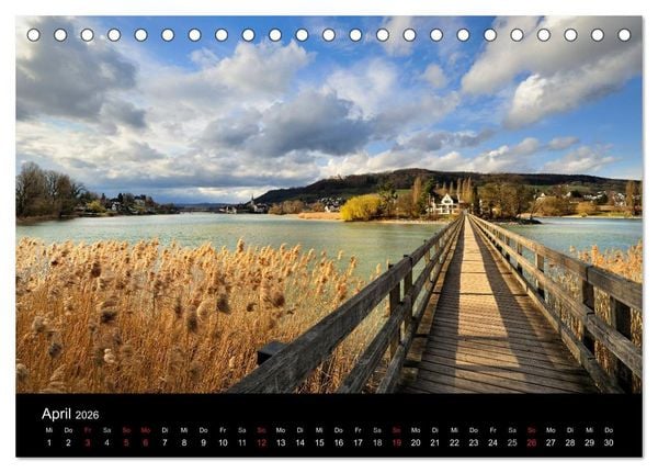 Produktbild: Bodensee - Uferlandschaften im sch&ouml;nsten Licht 2026 (Tischkalender 2026 DIN A5 quer), CALVENDO Monatskalender