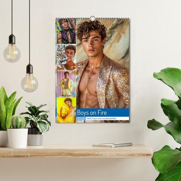 Produktbild: Boys on Fire (Wandkalender 2026 DIN A3 hoch), CALVENDO Monatskalender