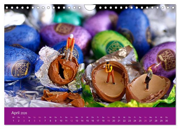 Produktbild: Neue Miniaturen - Klein ganz gro&szlig; 2.0 (Wandkalender 2026 DIN A4 quer), CALVENDO Monatskalender