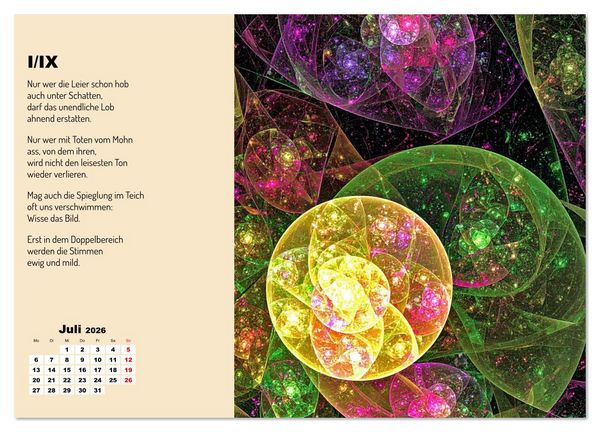 Produktbild: Orpheus' Leier (Wandkalender 2026 DIN A2 quer), CALVENDO Monatskalender