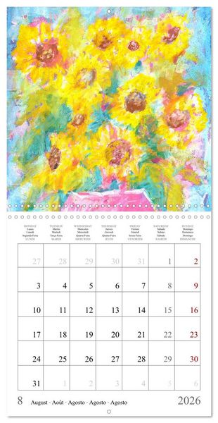 Produktbild: Oasis of calm - Finding silence in painted still life (Wall Calendar 2026 12 &times; 12 Inch) CALVENDO 12 Month Wall Calendar