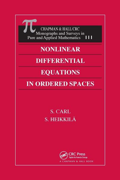 Produktbild: Nonlinear Differential Equations in Ordered Spaces
