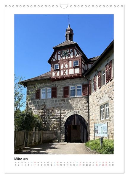 Produktbild: Unterwegs in und um Backnang (Wandkalender 2027 DIN A3 hoch), CALVENDO Monatskalender