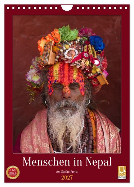 Produktbild: Menschen in Nepal (Wandkalender 2027 DIN A4 hoch), CALVENDO Monatskalender