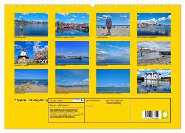 Produktbild: Kappeln und Umgebung (Wandkalender 2026 DIN A2 quer), CALVENDO Monatskalender