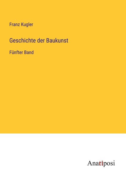 Produktbild: Geschichte der Baukunst