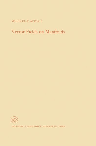Produktbild: Vector Fields on Manifolds