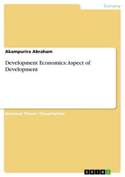 Produktbild: Development Economics: Aspect of Development