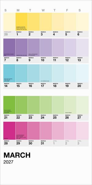 Produktbild: Pantone(tm) Mini Wall Calendar 2027