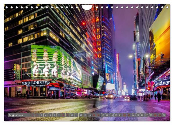 Produktbild: New York City Vibes (Wandkalender 2026 DIN A4 quer), CALVENDO Monatskalender