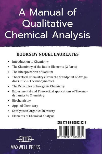 Produktbild: A Manual of Qualitative Chemical Analysis