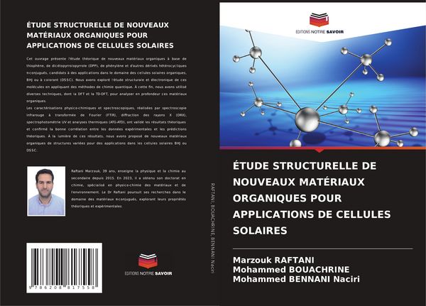 Produktbild: &Eacute;tude Structurelle De Nouveaux Mat&eacute;riaux Organiques Pour Applications De Cellules Solaires