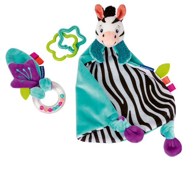 Produktbild: Play+ F&uuml;hlen, rasseln, spielen (Geschenk-Set: Zebra) - ab 0 Monate