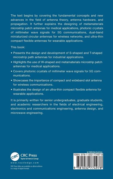 Produktbild: Antennas for Industrial and Medical Applications with Optimization Techniques for Wireless Communication