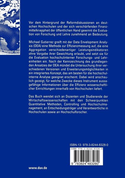 Produktbild: Effizienzmessung in Hochschulen