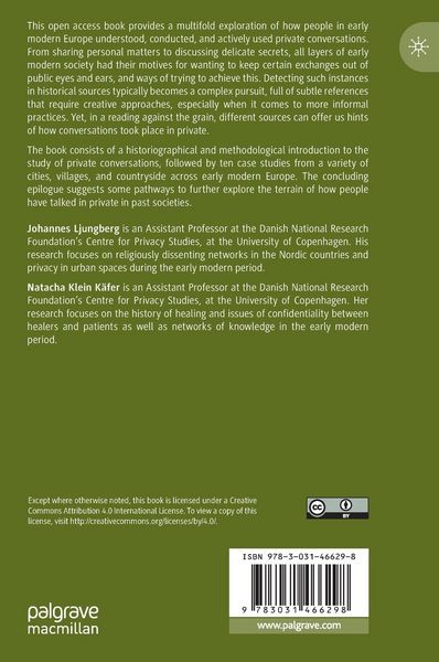 Produktbild: Tracing Private Conversations in Early Modern Europe