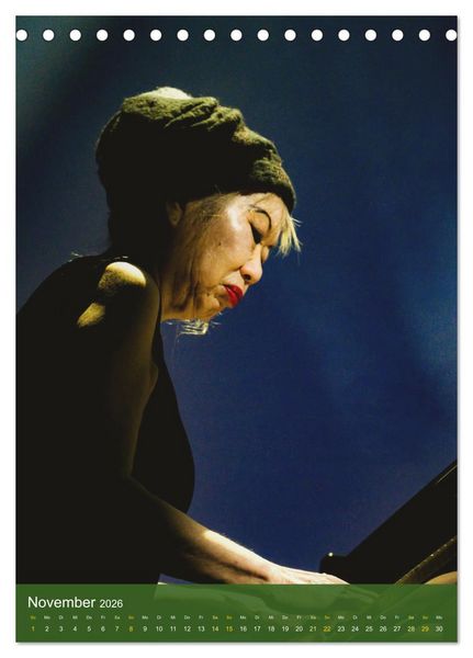 Produktbild: Women singing and playing Jazz (Tischkalender 2026 DIN A5 hoch), CALVENDO Monatskalender
