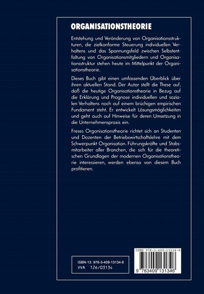 Produktbild: Organisationstheorie