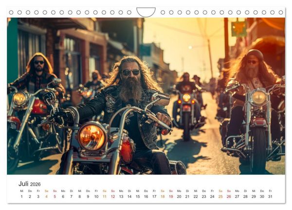 Produktbild: Motorrad tolle Momente (Wandkalender 2026 DIN A4 quer), CALVENDO Monatskalender