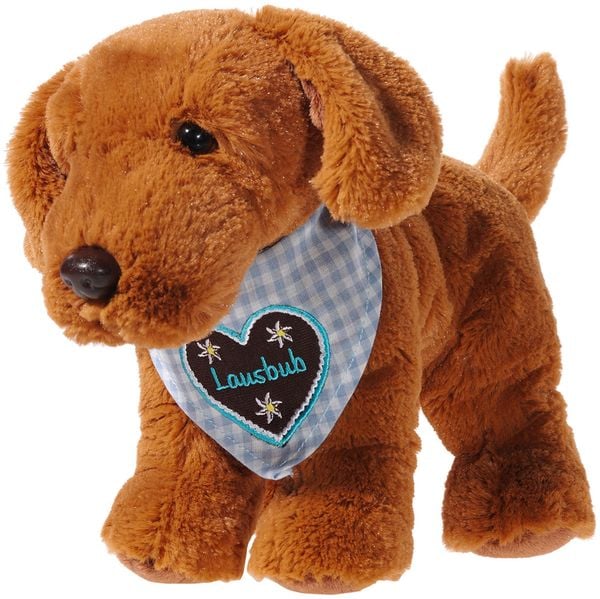 HUND mit Halstuch blau Lausbub