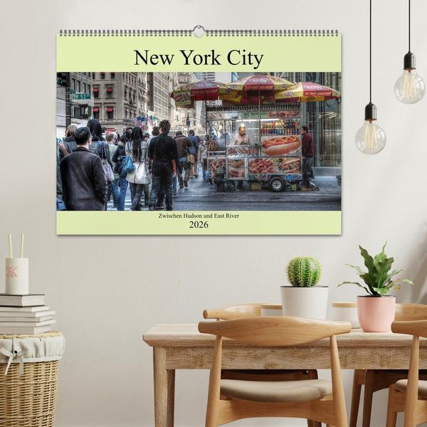 Produktbild: New York City - Zwischen Hudson und East River (Wandkalender 2026 DIN A2 quer), CALVENDO Monatskalender