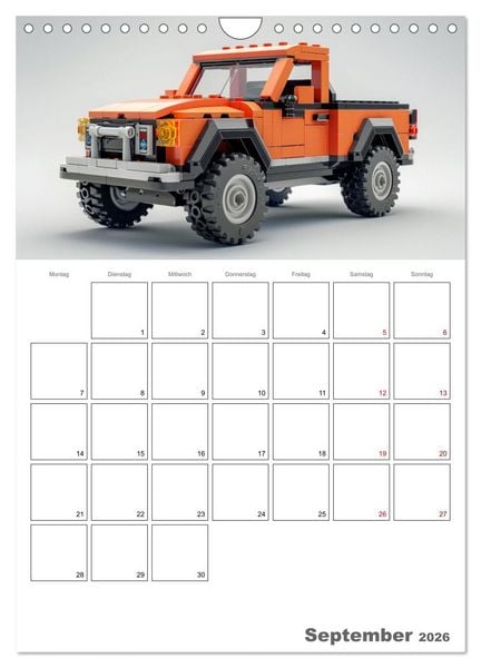 Produktbild: Gesteckte coole Flitzer (Wandkalender 2026 DIN A4 hoch), CALVENDO Monatskalender
