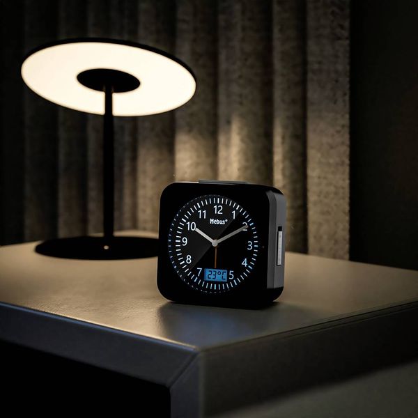 Produktbild: Mebus 25609 Funk Wecker Schwarz