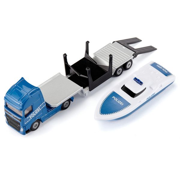 Produktbild: Siku 1757 - Volvo LKW mit Boot, 155x36x46mm