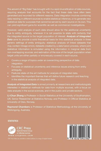 Produktbild: Analysis of Integrated Data