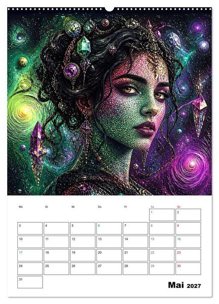 Produktbild: Mystische Gesichter der Unendlichkeit (hochwertiger Premium Wandkalender 2027 DIN A2 hoch), Kunstdruck in Hochglanz