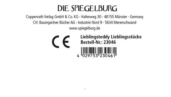 Produktbild: Lieblingsteddy schwarz - Lieblingsst&uuml;cke