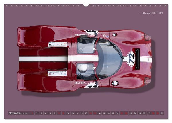 Produktbild: Legenden des Rennsports Historic Sports Cars 1960-1975 (Wandkalender 2026 DIN A2 quer), CALVENDO Monatskalender