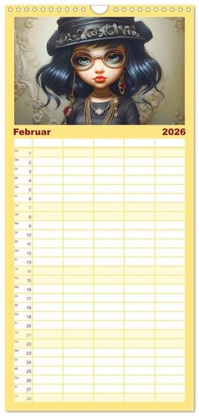 Produktbild: Familienplaner 2026 - Hip Hop Kids. Ein Jahr voller Style und Groove mit 5 Spalten (Wandkalender, 21 x 45 cm) CALVENDO