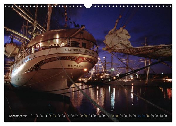 Produktbild: Analoge Fotografie Tall Ships Sail 1995 Bremerhaven (Wandkalender 2026 DIN A3 quer), CALVENDO Monatskalender
