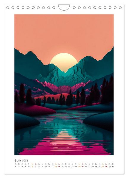 Produktbild: Klare Perspektiven (Wandkalender 2026 DIN A4 hoch), CALVENDO Monatskalender