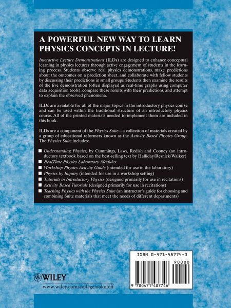 Produktbild: Interactive Lecture Demonstrations, Active Learning in Introductory Physics
