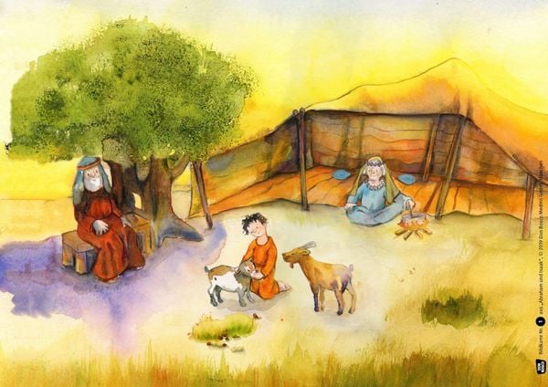 Produktbild: Abraham und Isaak. Kamishibai Bildkartenset