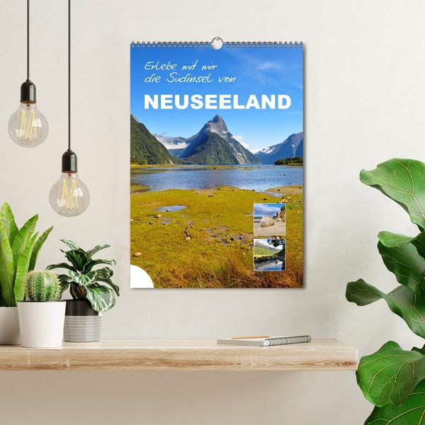 Produktbild: Erlebe mit mir die S&uuml;dinsel von Neuseeland (Wandkalender 2026 DIN A3 hoch), CALVENDO Monatskalender